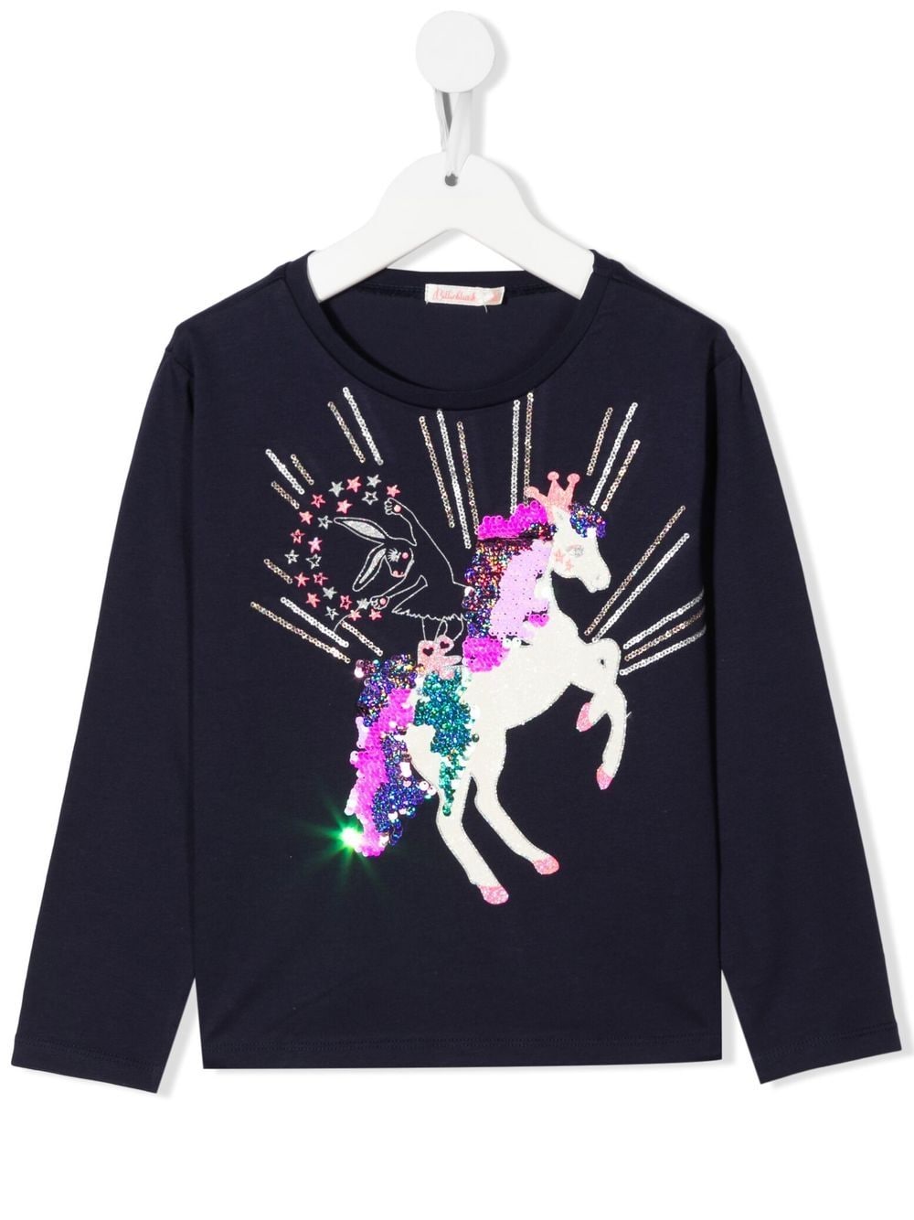 Billieblush Unicorn sequin-embellished T-shirt - Blue von Billieblush