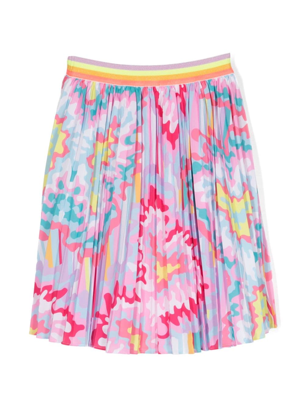 Billieblush abstract-print pleated skirt - Pink von Billieblush