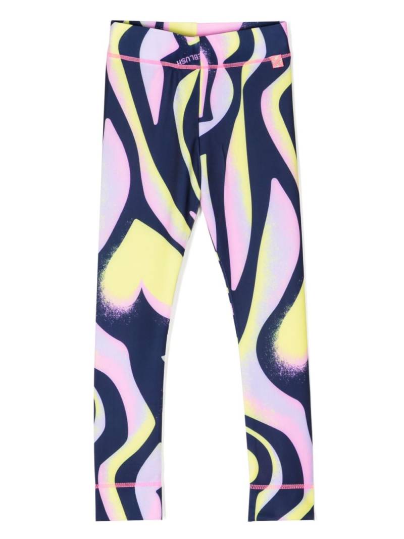 Billieblush abstract-print skinny leggings - Blue von Billieblush