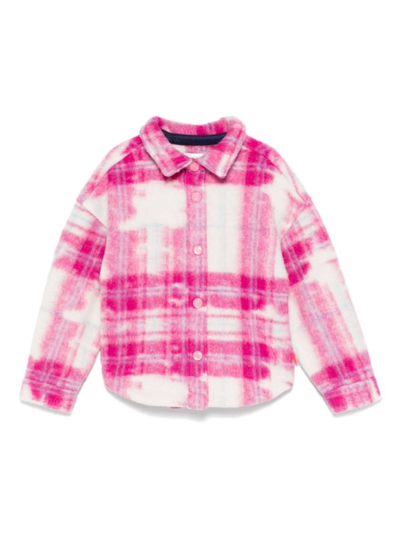 Billieblush checked overshirt - Pink von Billieblush