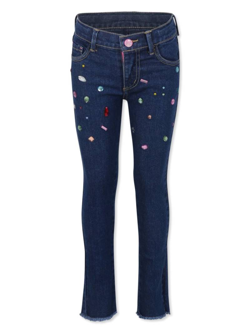 Billieblush crystal-embellished jeans - Blue von Billieblush