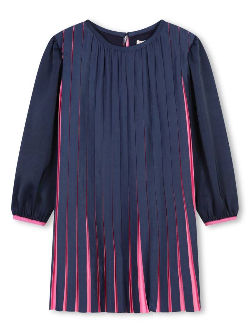 Billieblush fully pleated long-sleeve dress - Blue von Billieblush