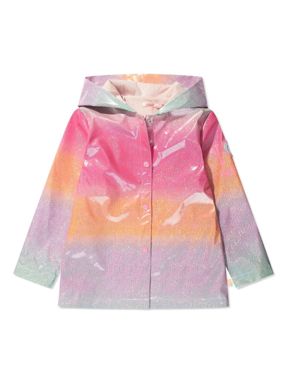Billieblush glitter-embellished raincoat - Pink von Billieblush