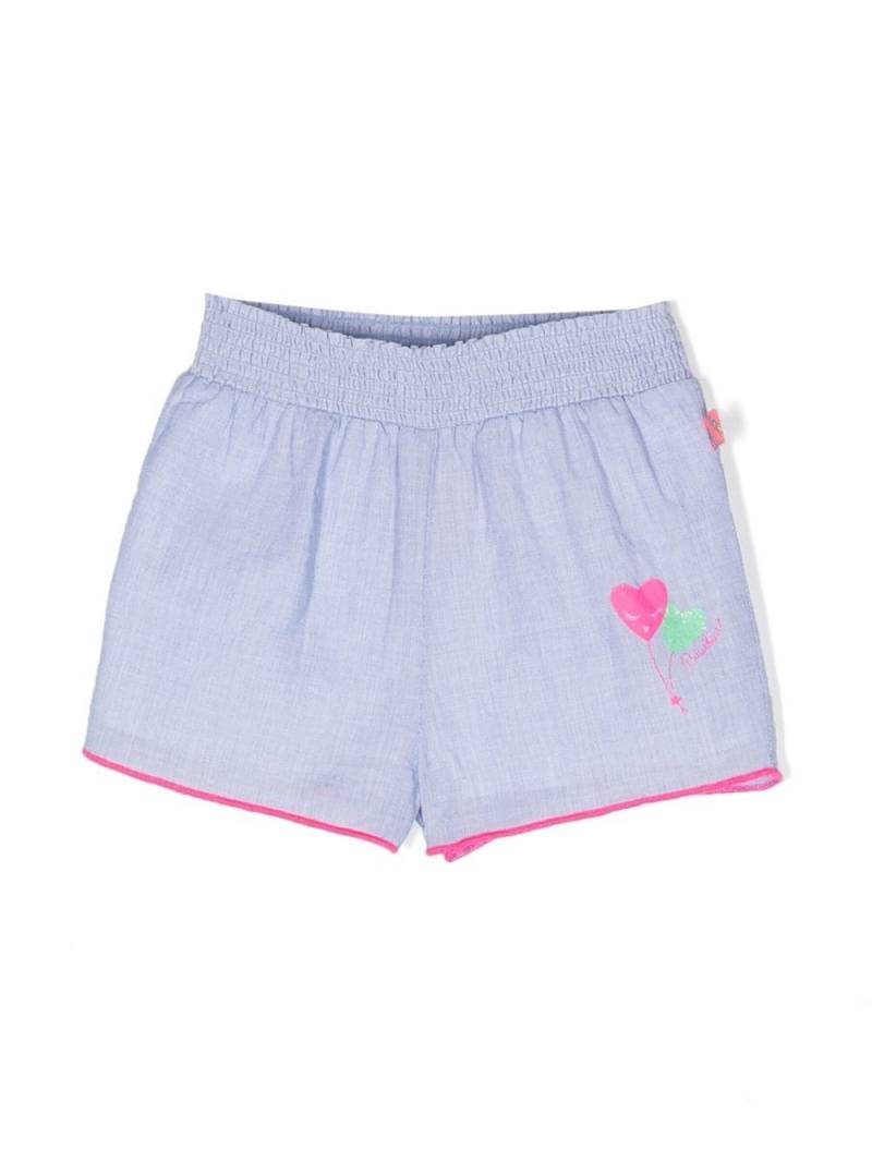 Billieblush graphic-print shorts - Blue von Billieblush