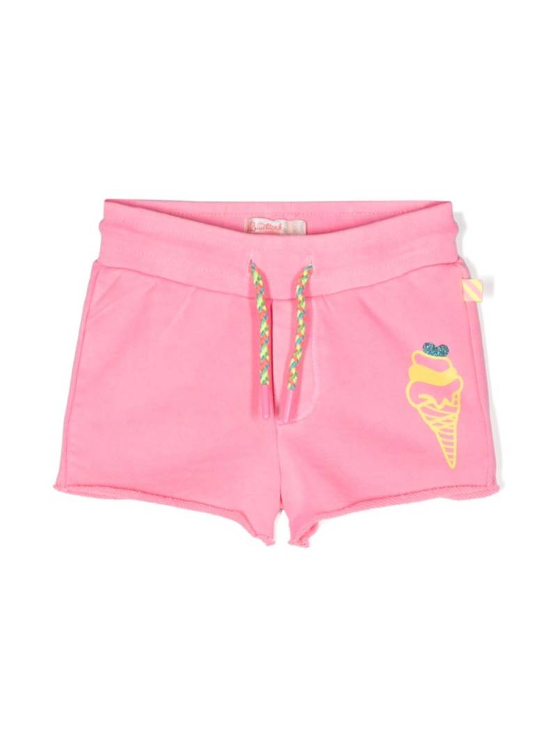 Billieblush ice cream-print cotton shorts - Pink von Billieblush