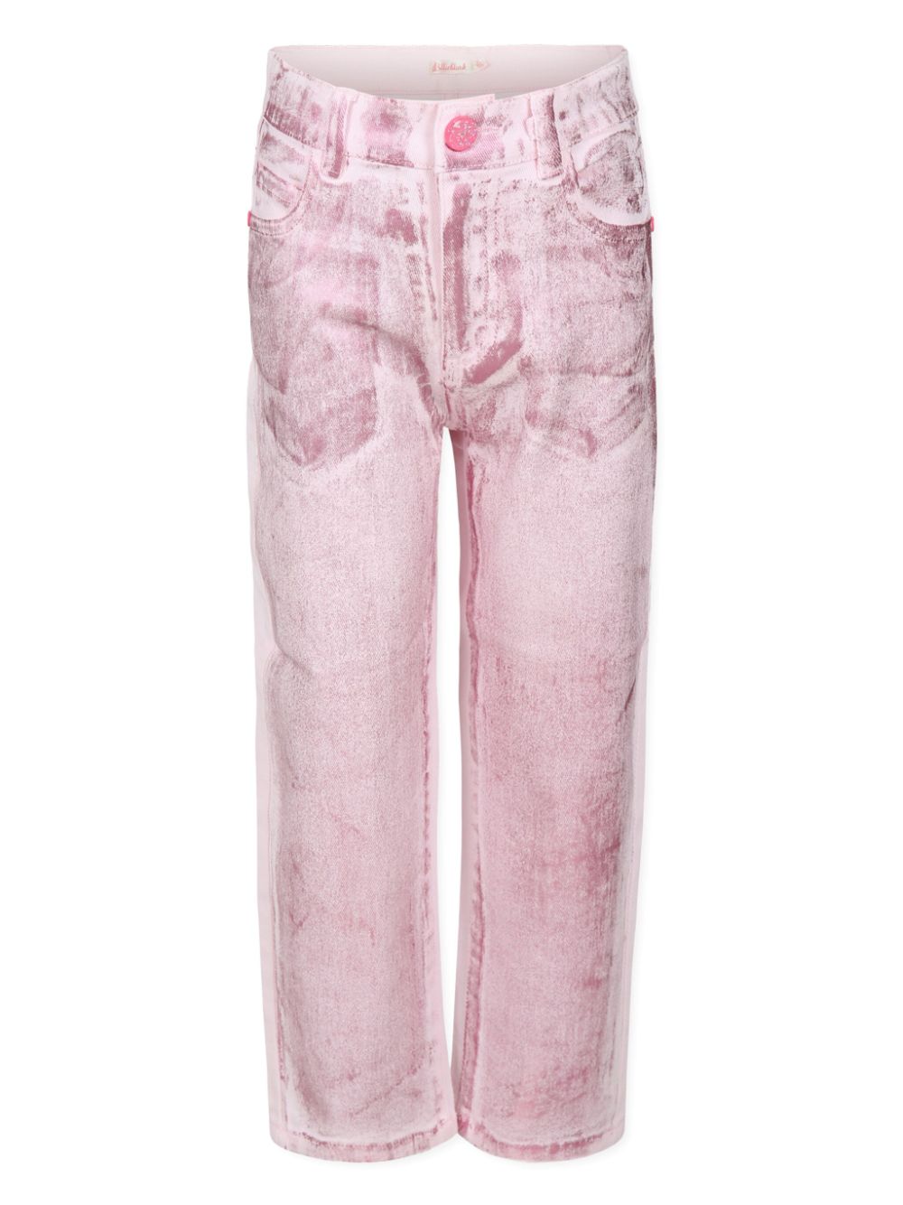 Billieblush logo-patch trousers - Pink von Billieblush