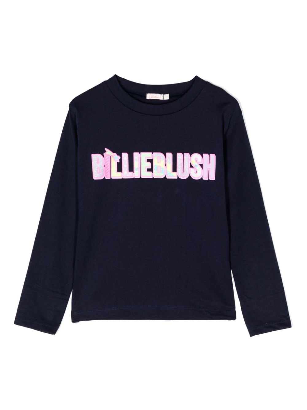 Billieblush logo-print cotton T-shirt - Blue von Billieblush