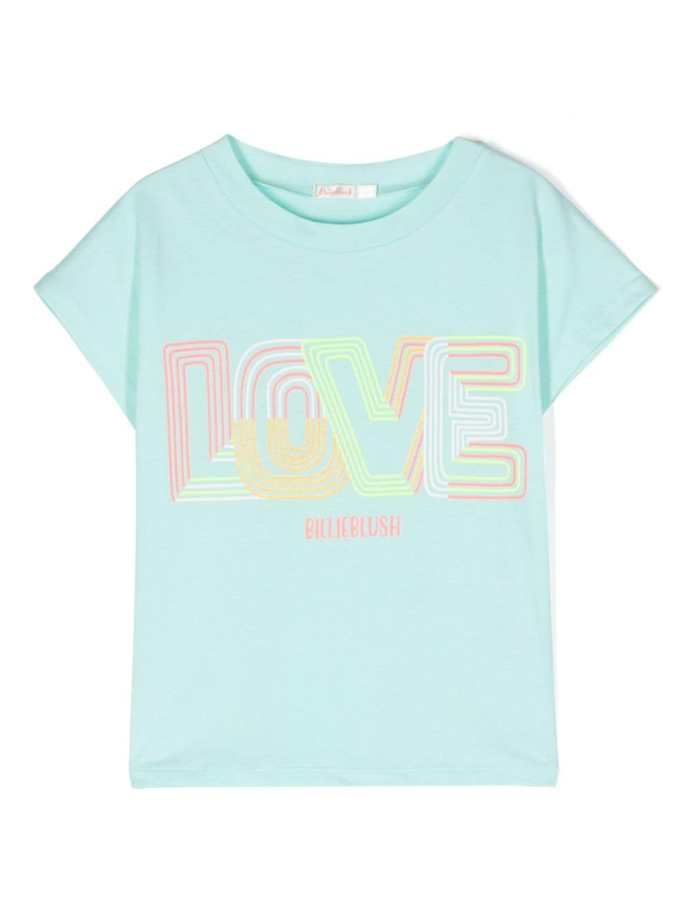 Billieblush logo-print cotton T-shirt - Blue von Billieblush