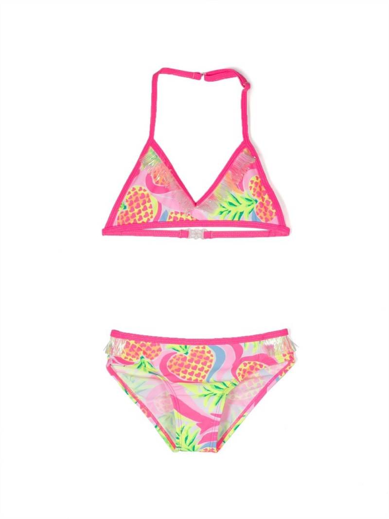 Billieblush pinneapple-print bikini set - Pink von Billieblush