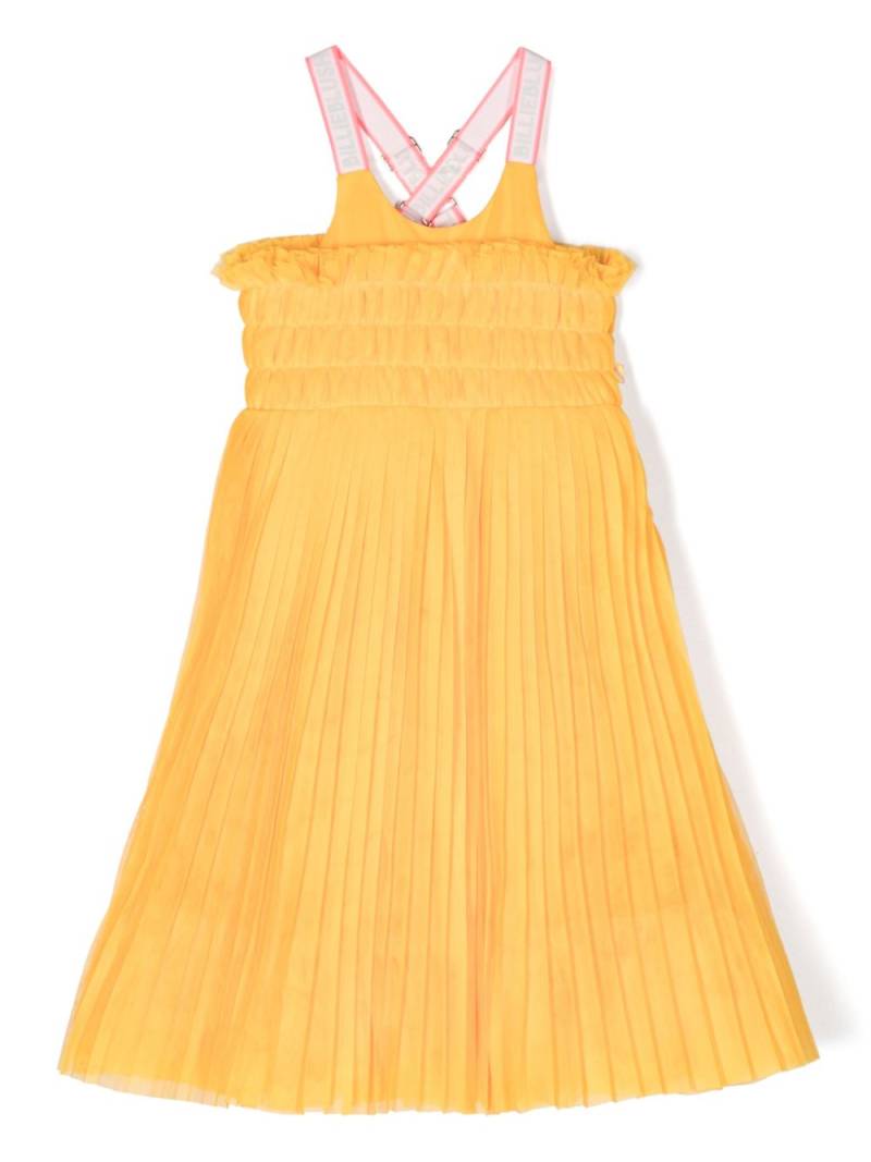 Billieblush pleated tulle dress - Yellow von Billieblush