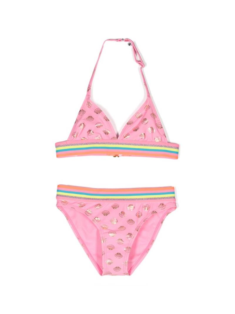 Billieblush sea-shell printed bikini set - Pink von Billieblush