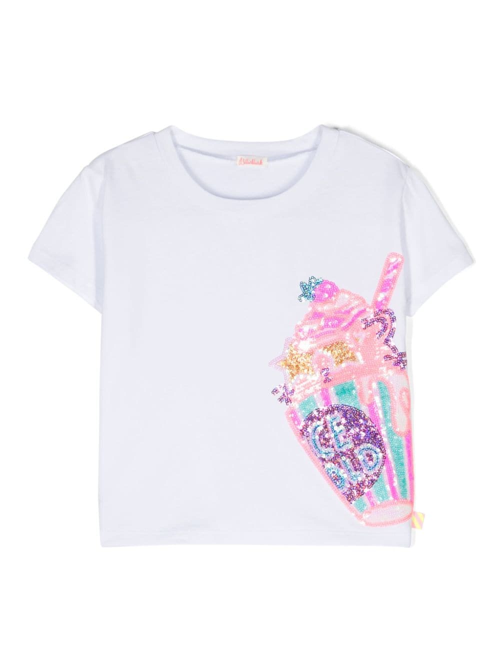 Billieblush sequin-detailing cotton T-shirt - White von Billieblush