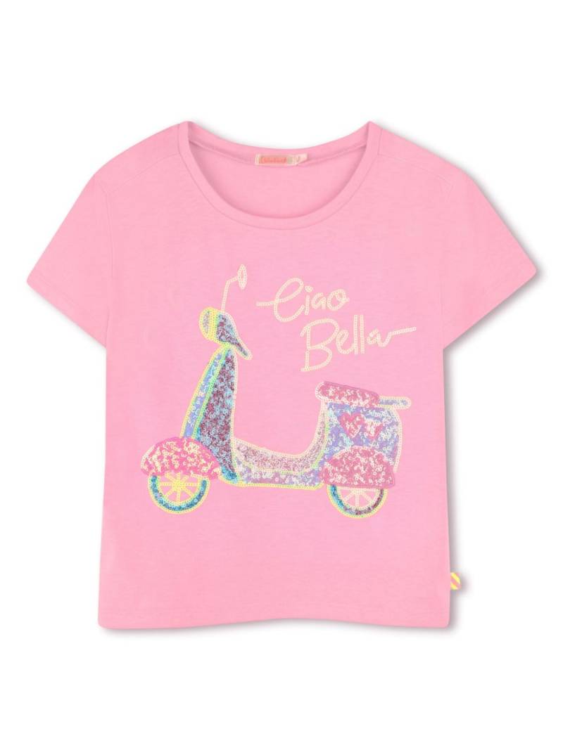 Billieblush sequin-embellished T-shirt - Pink von Billieblush