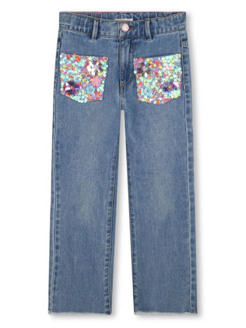 Billieblush sequin-embellished jeans - Blue von Billieblush