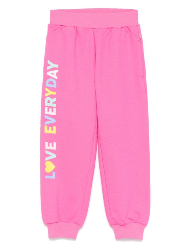 Billieblush slogan print track pants - Pink von Billieblush