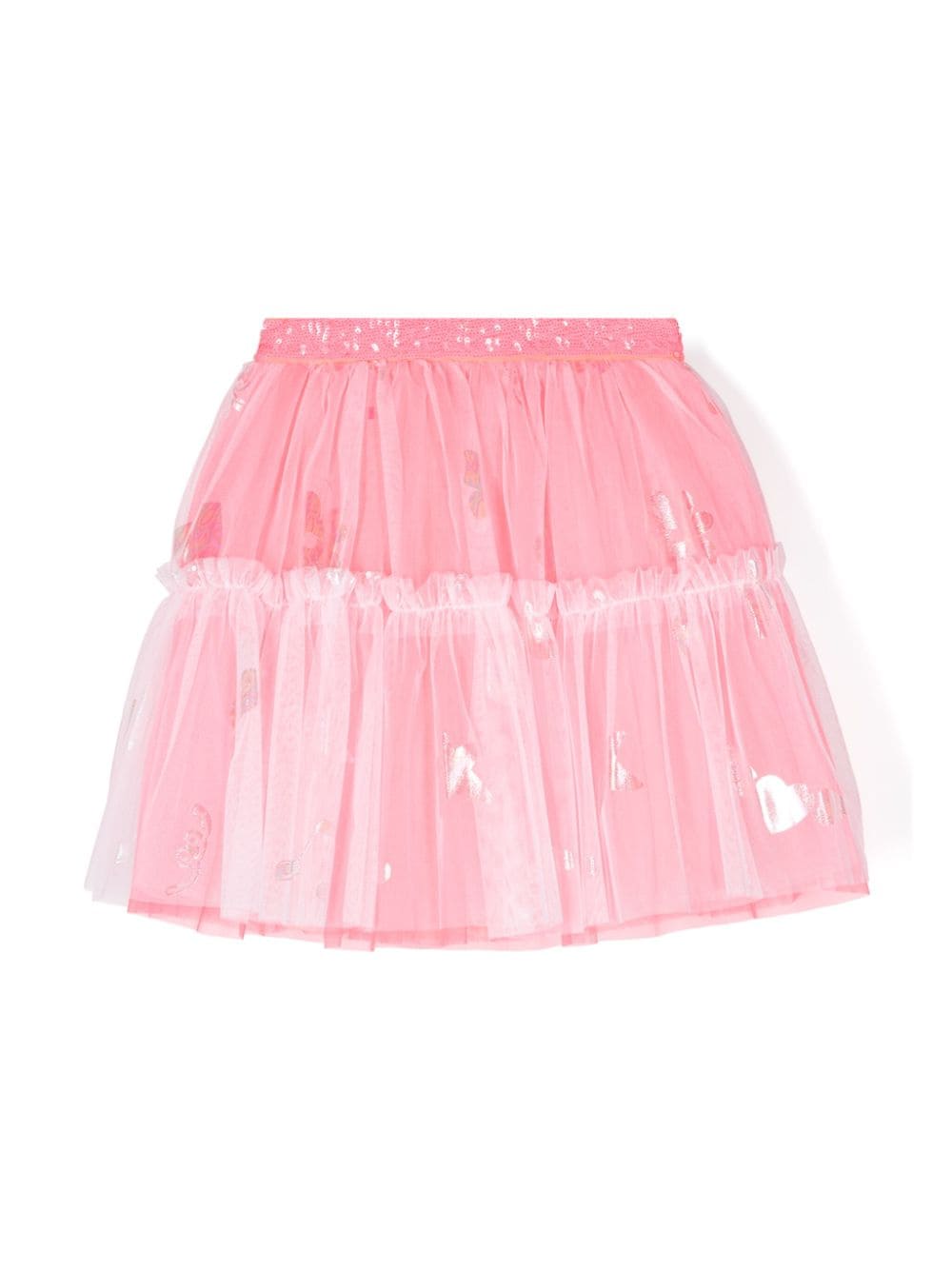 Billieblush tulle-overlay skirt - Pink von Billieblush