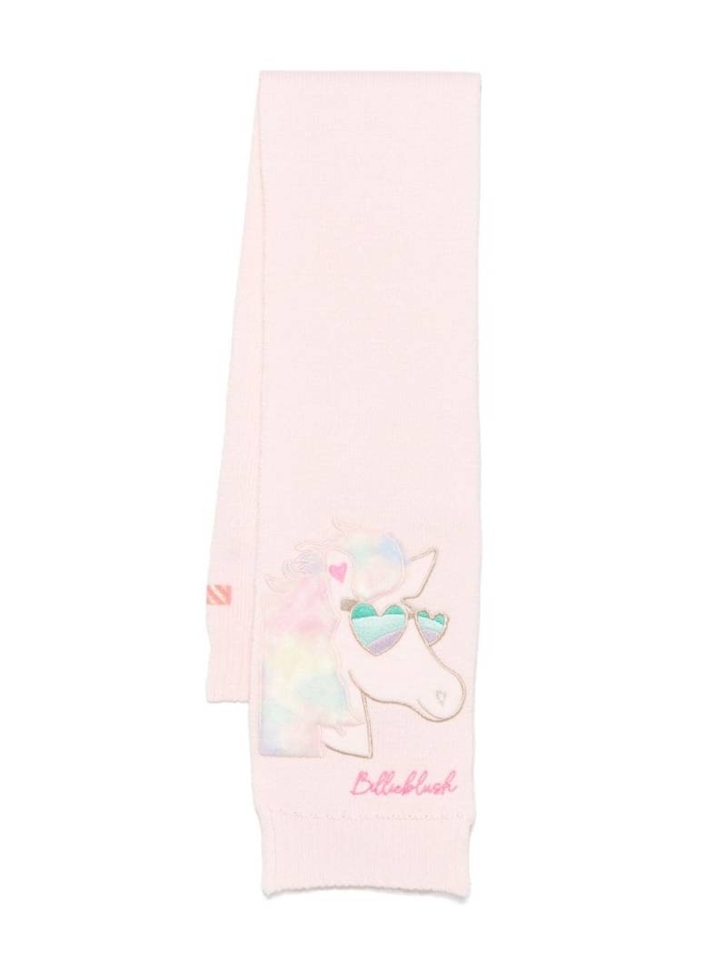 Billieblush unicorn embroidery scarf - Pink von Billieblush