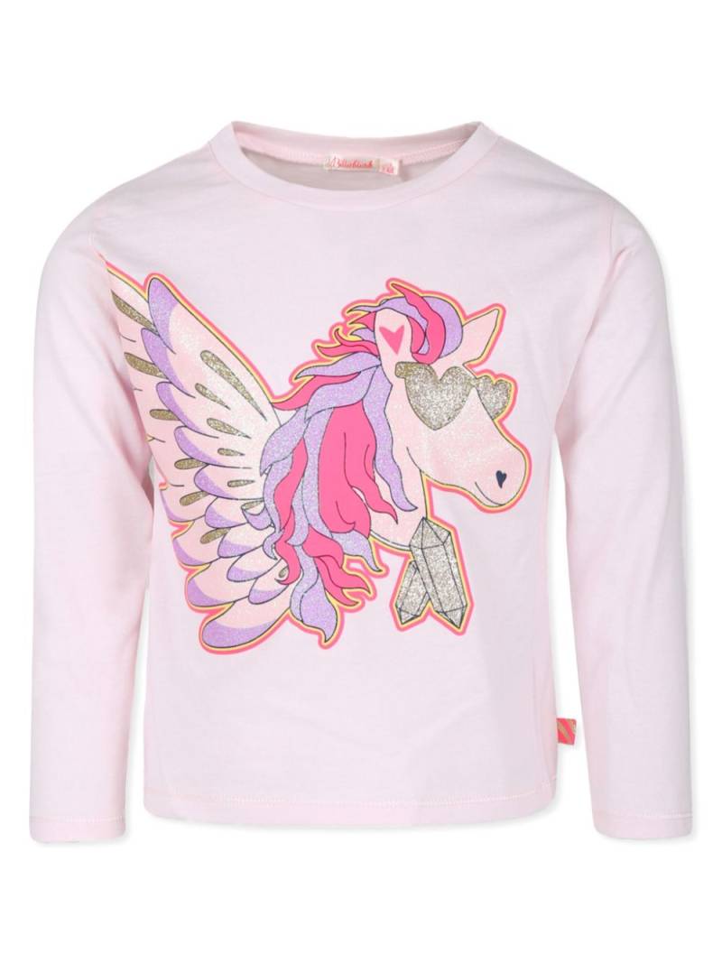 Billieblush unicorn-print t-shirt - Pink von Billieblush