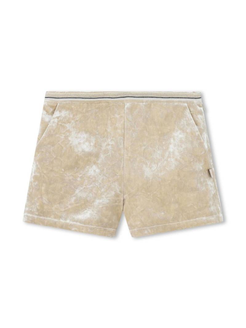 Billieblush velvet shorts - Neutrals von Billieblush