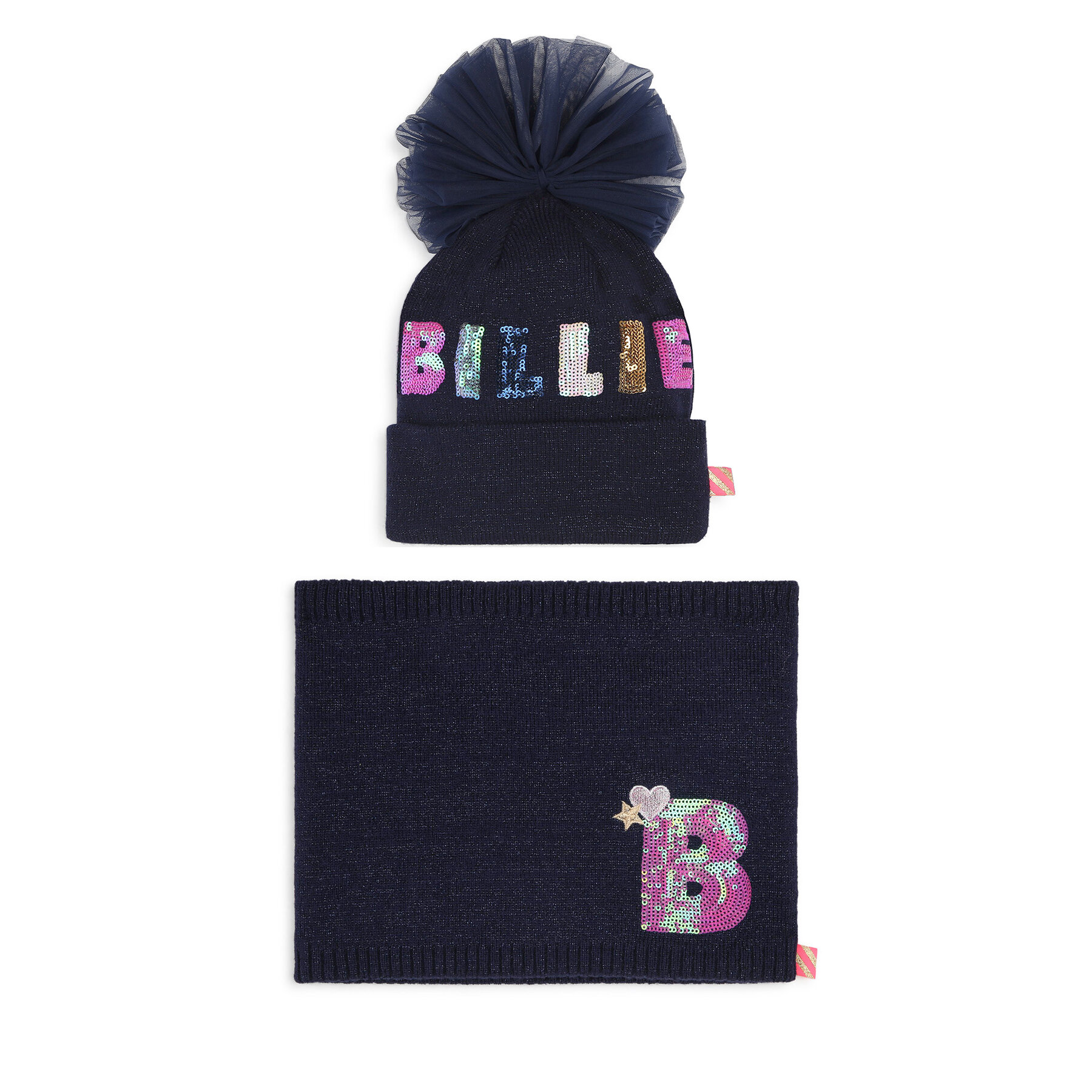 Set Mütze und Loop-Schal Billieblush U20611 Dunkelblau Set Mütze und Loop-Schal Billieblush U20611 Dunkelblau von Billieblush
