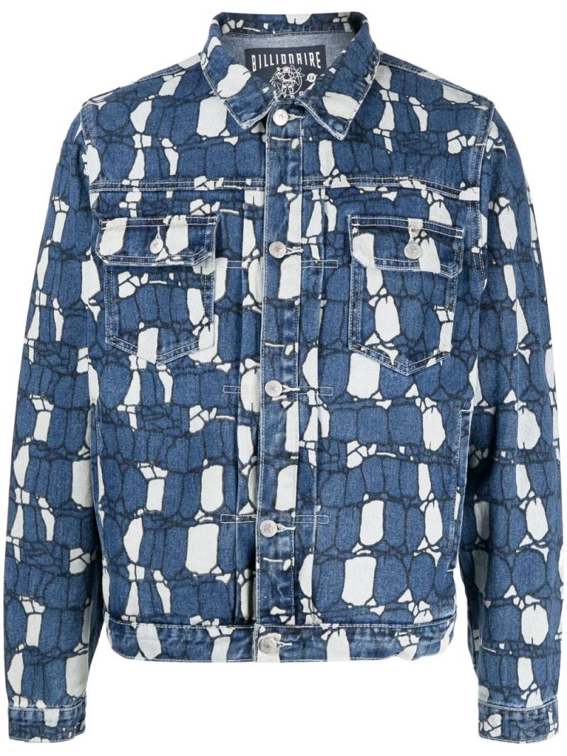 Billionaire Boys Club Gator Camo denim jacket - Blue von Billionaire Boys Club