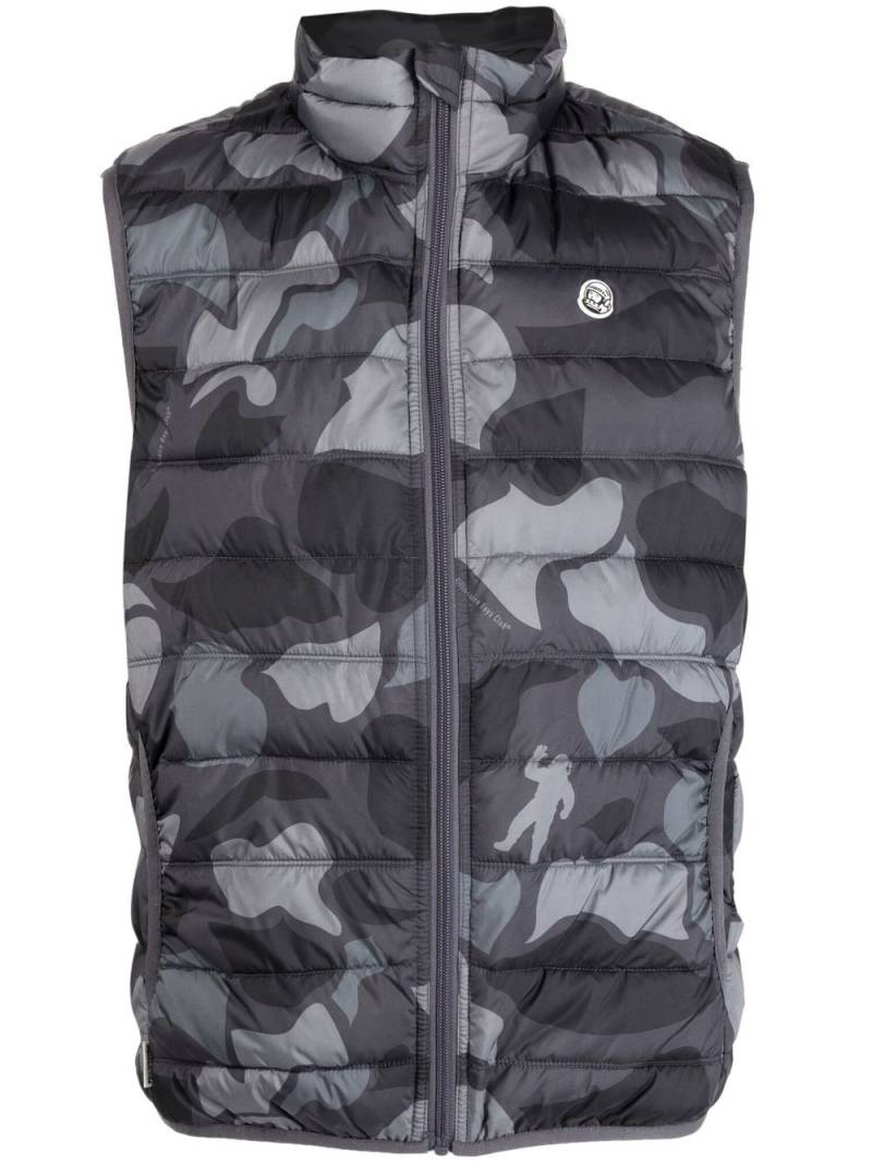 Billionaire Boys Club camouflage-print padded gilet - Black von Billionaire Boys Club