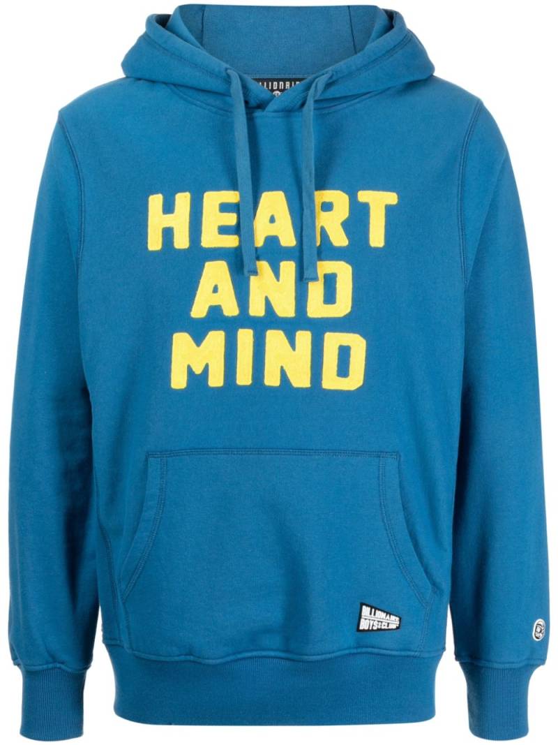 Billionaire Boys Club graphic-print cotton hoodie - Blue von Billionaire Boys Club