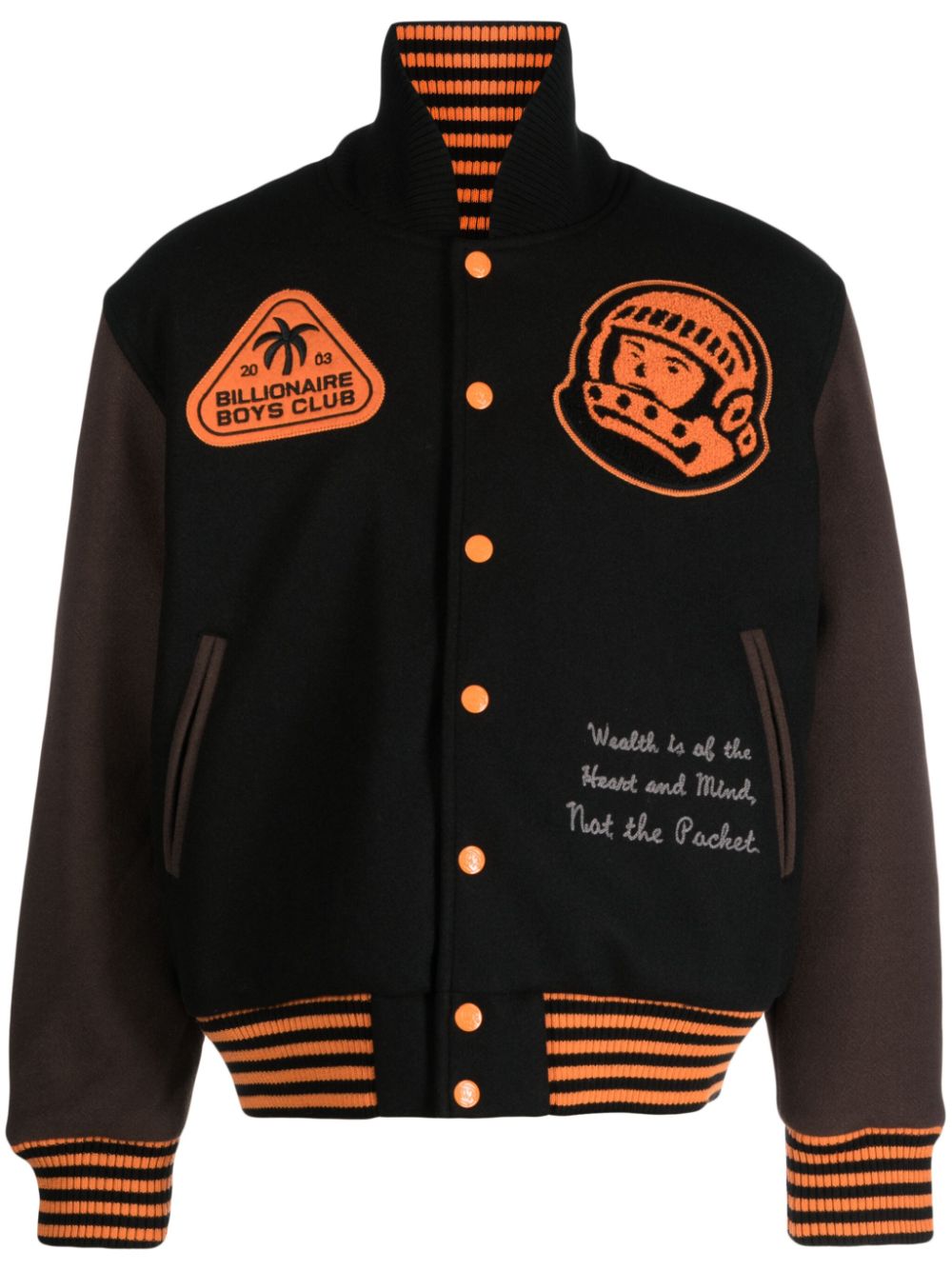 Billionaire Boys Club patch-detail bomber jacket - Black von Billionaire Boys Club