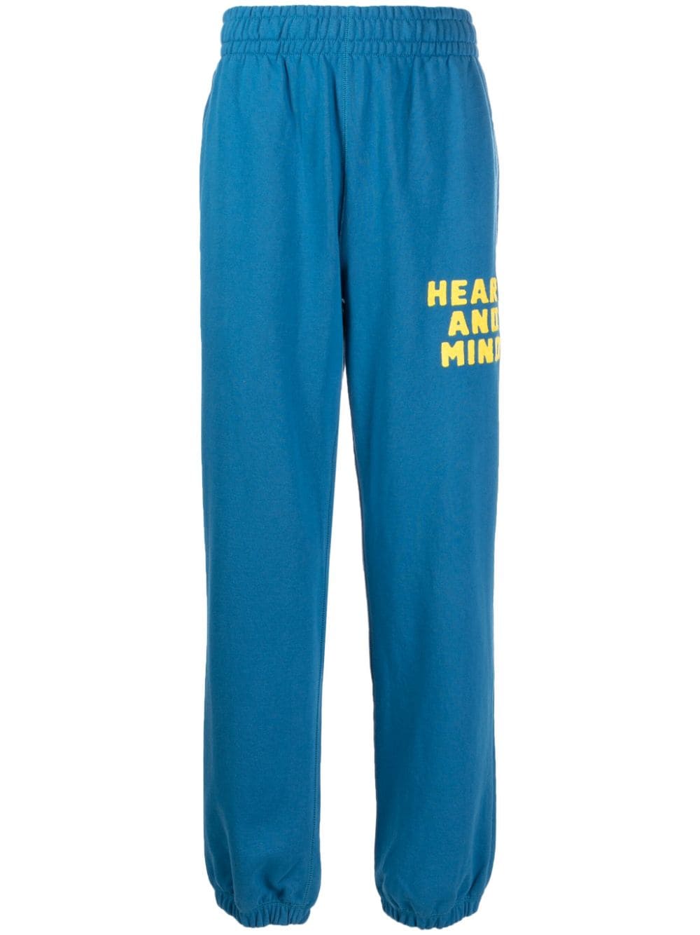 Billionaire Boys Club slogan-print cotton track pants - Blue von Billionaire Boys Club