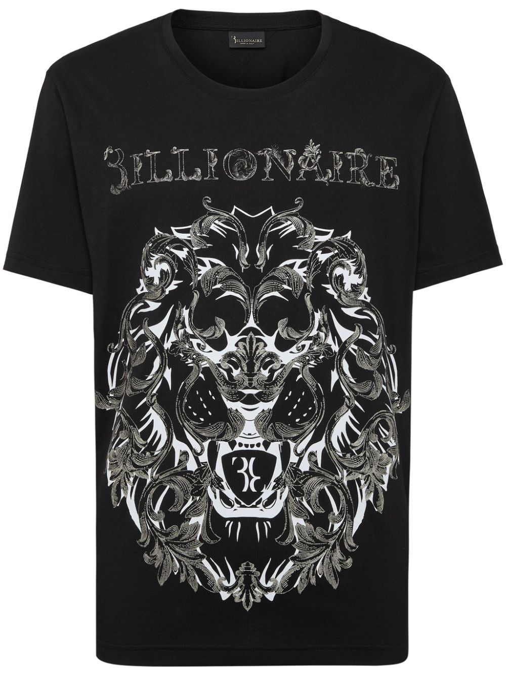 Billionaire Billionaire print T-shirt - Black von Billionaire