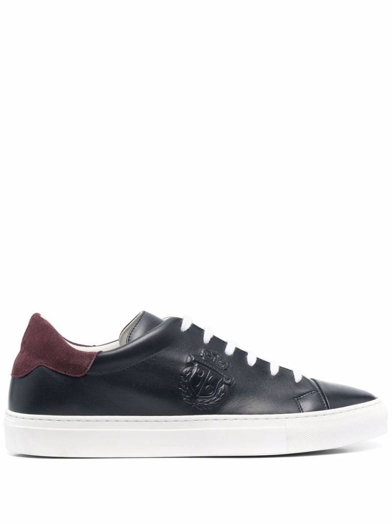 Billionaire Crest low-top leather sneakers - Blue von Billionaire