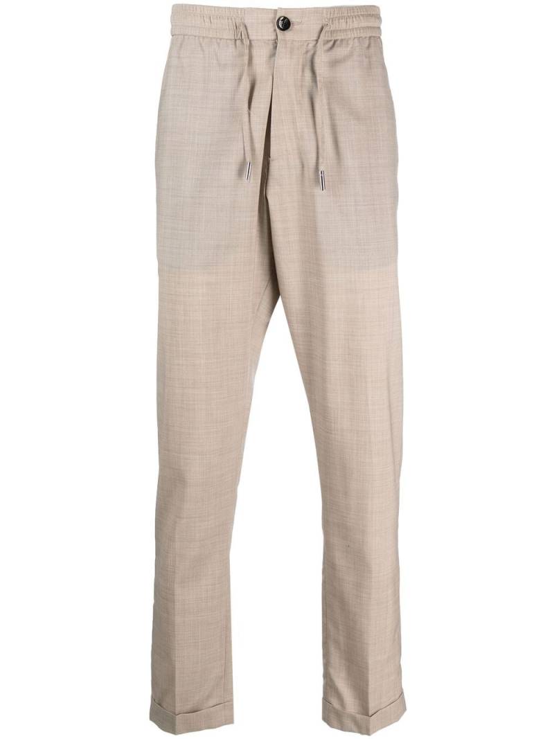 Billionaire Jogging drawstring wool trousers - Neutrals von Billionaire