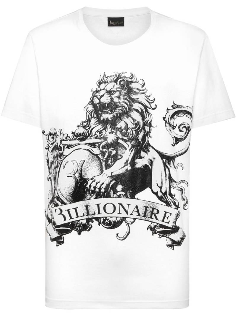 Billionaire SS logo-print cotton T-shirt - White von Billionaire