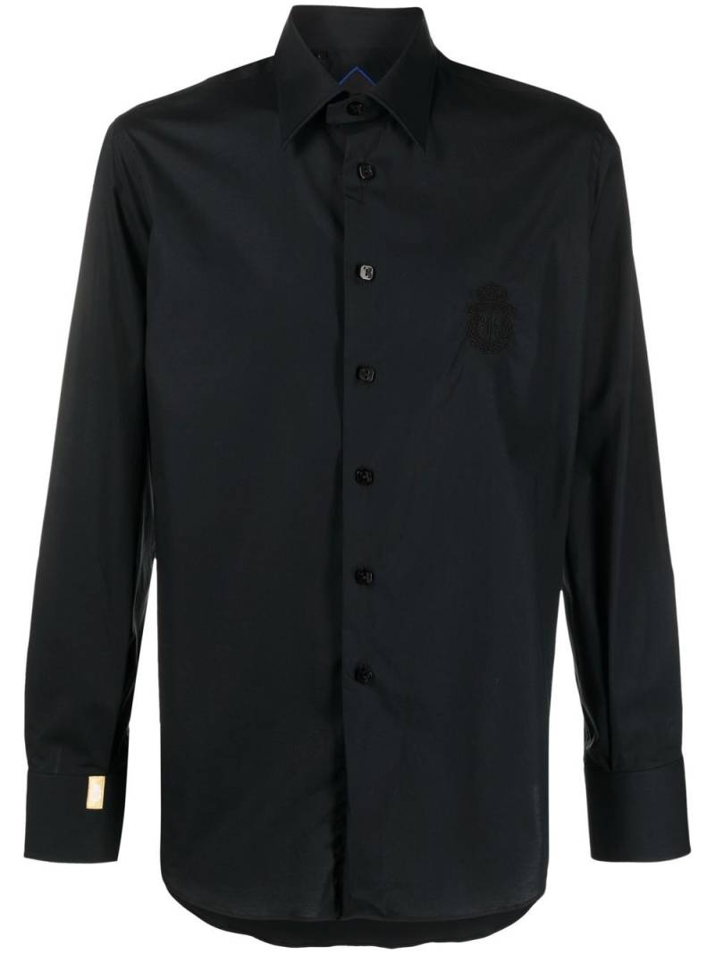 Billionaire Silver Cut long-sleeved shirt - Black von Billionaire