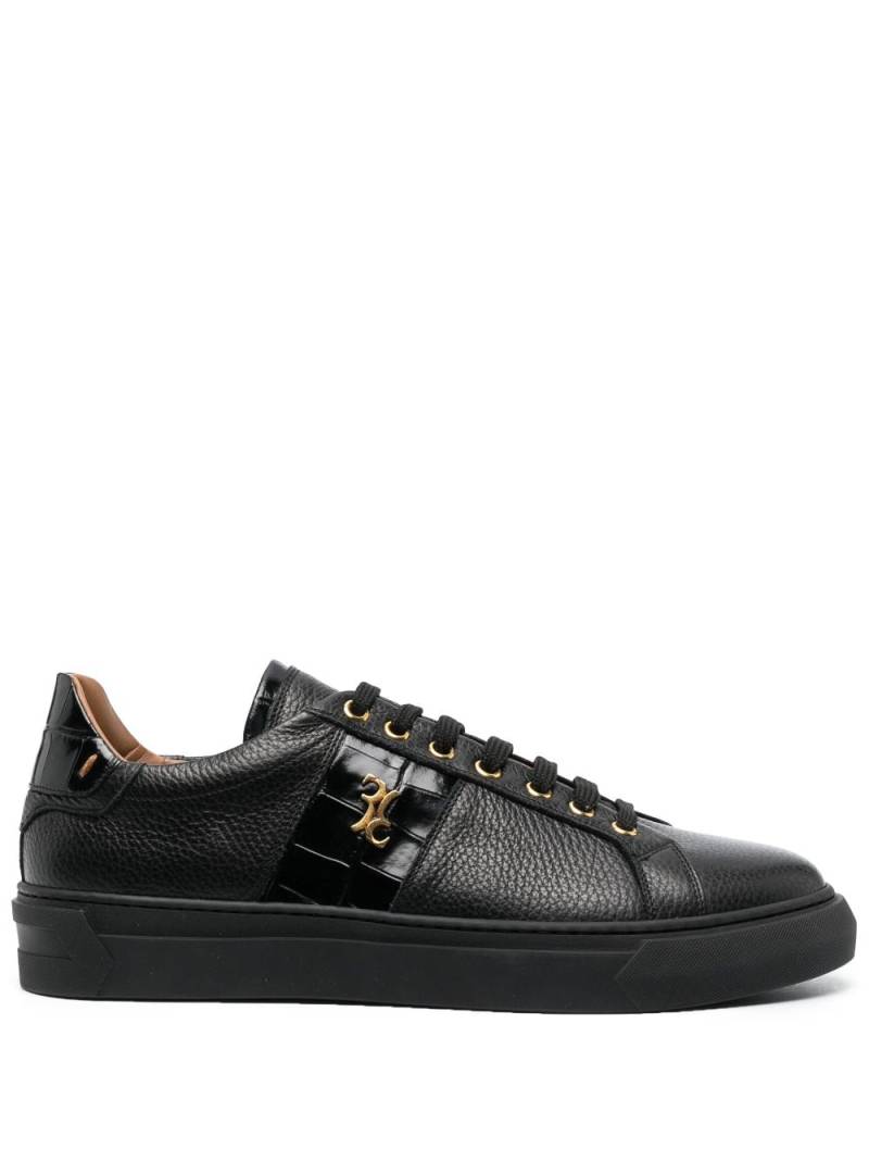 Billionaire contrast-detail low-top sneakers - Black von Billionaire