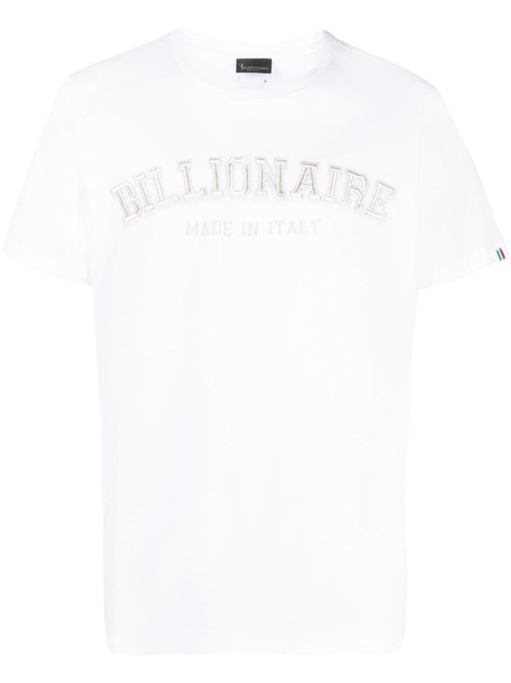 Billionaire embroidered-logo T-shirt - White von Billionaire