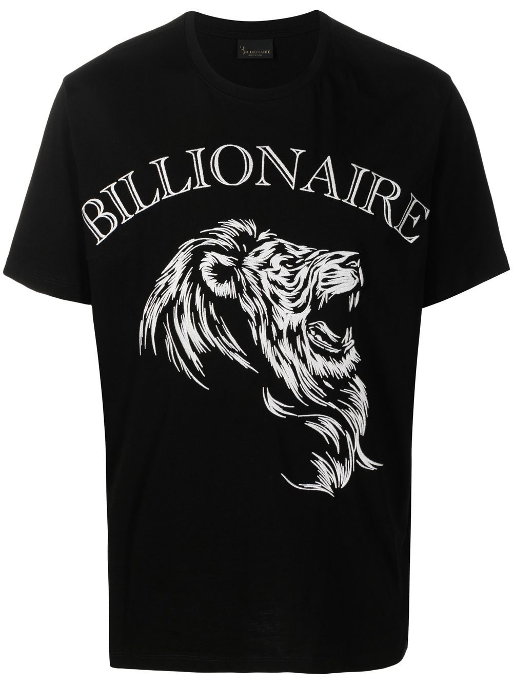 Billionaire graphic-print cotton T-shirt - BLACK von Billionaire