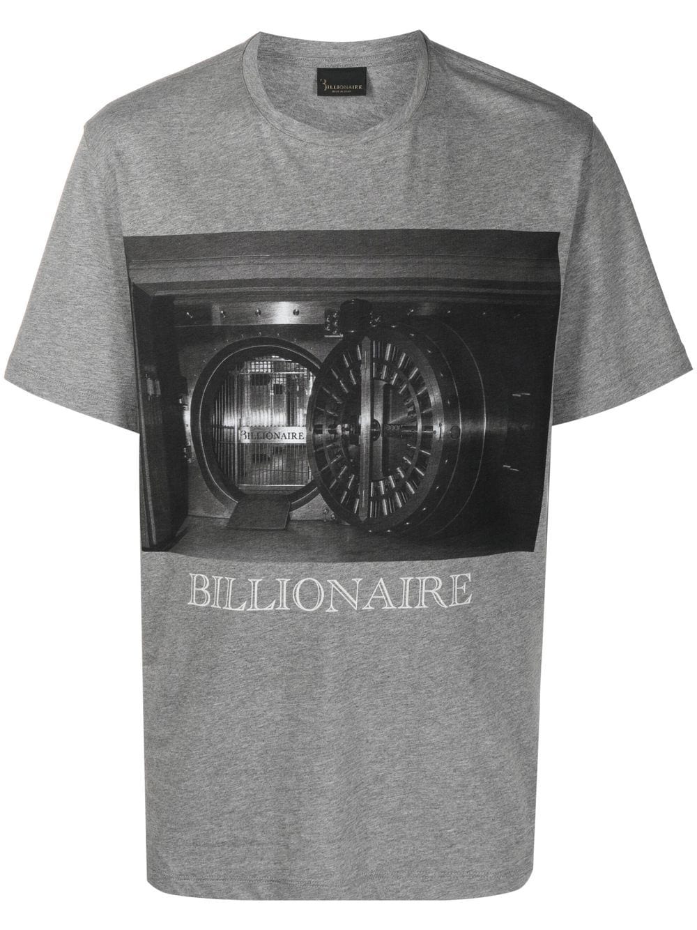 Billionaire graphic-print short-sleeved T-shirt - Grey von Billionaire