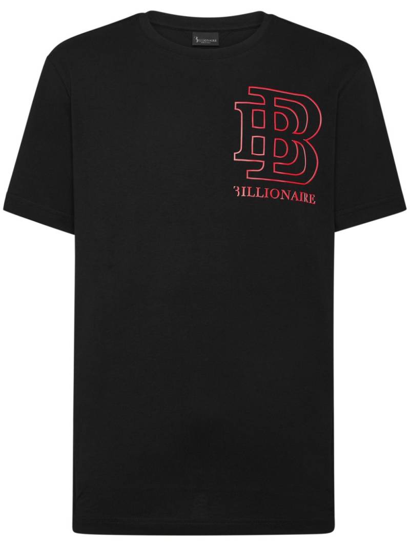 Billionaire logo-appliqué cotton T-shirt - Black von Billionaire