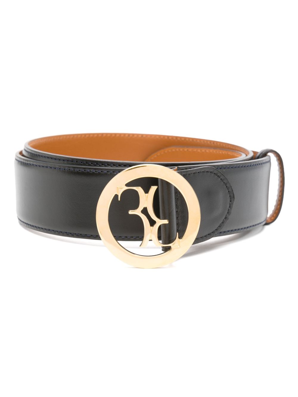 Billionaire logo-buckle belt - Black von Billionaire