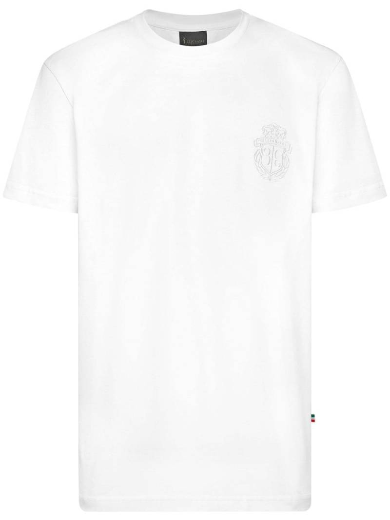 Billionaire logo-embroidered T-shirt - White von Billionaire