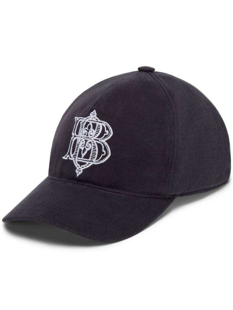 Billionaire logo-embroidered cap - Blue von Billionaire