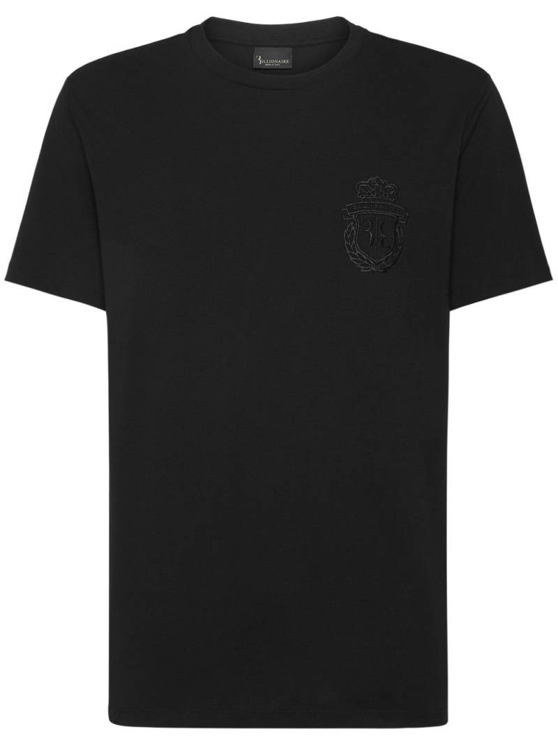 Billionaire logo-embroidered cotton T-shirt - Black von Billionaire