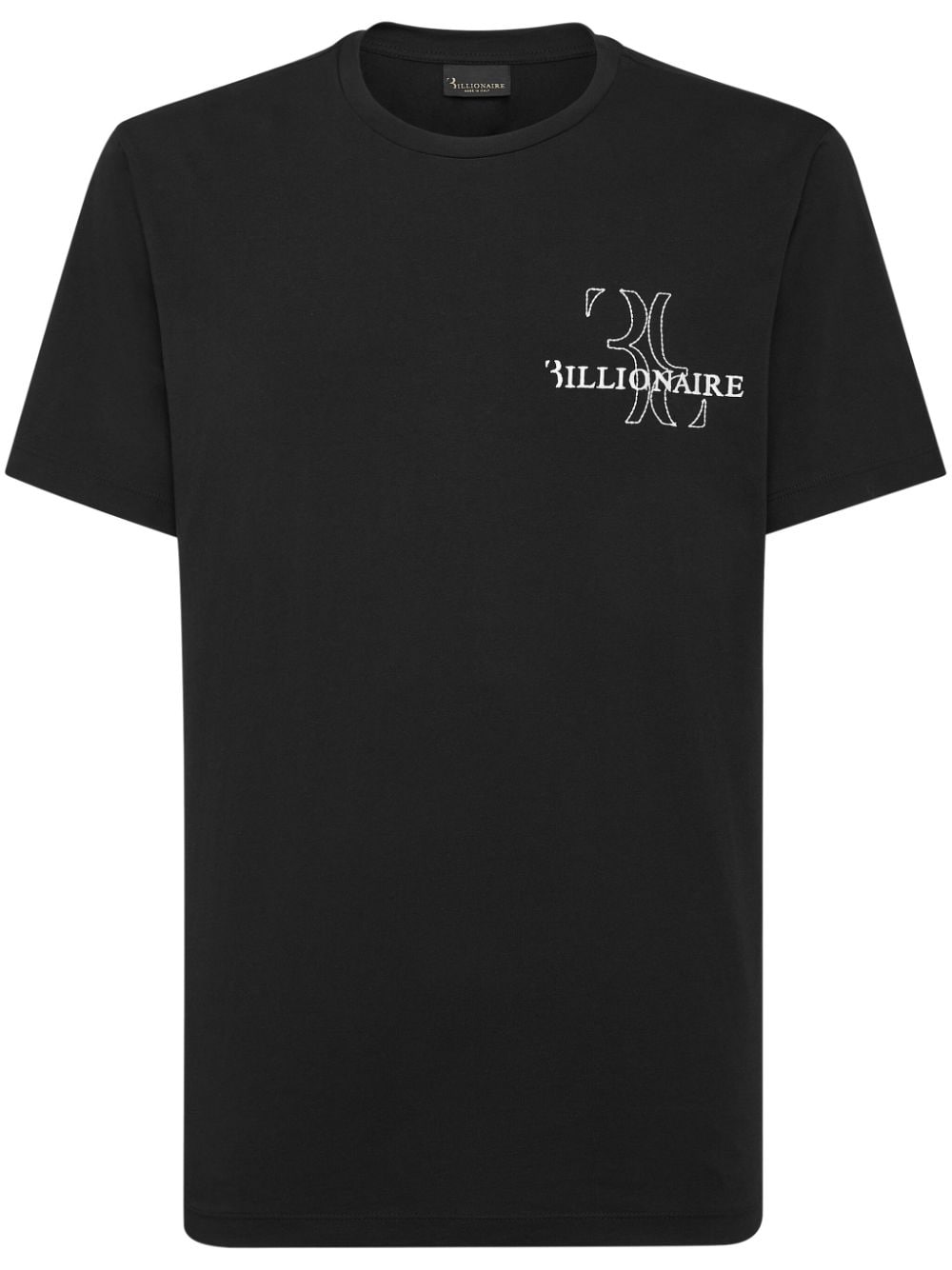 Billionaire logo-embroidered cotton T-shirt - Black von Billionaire