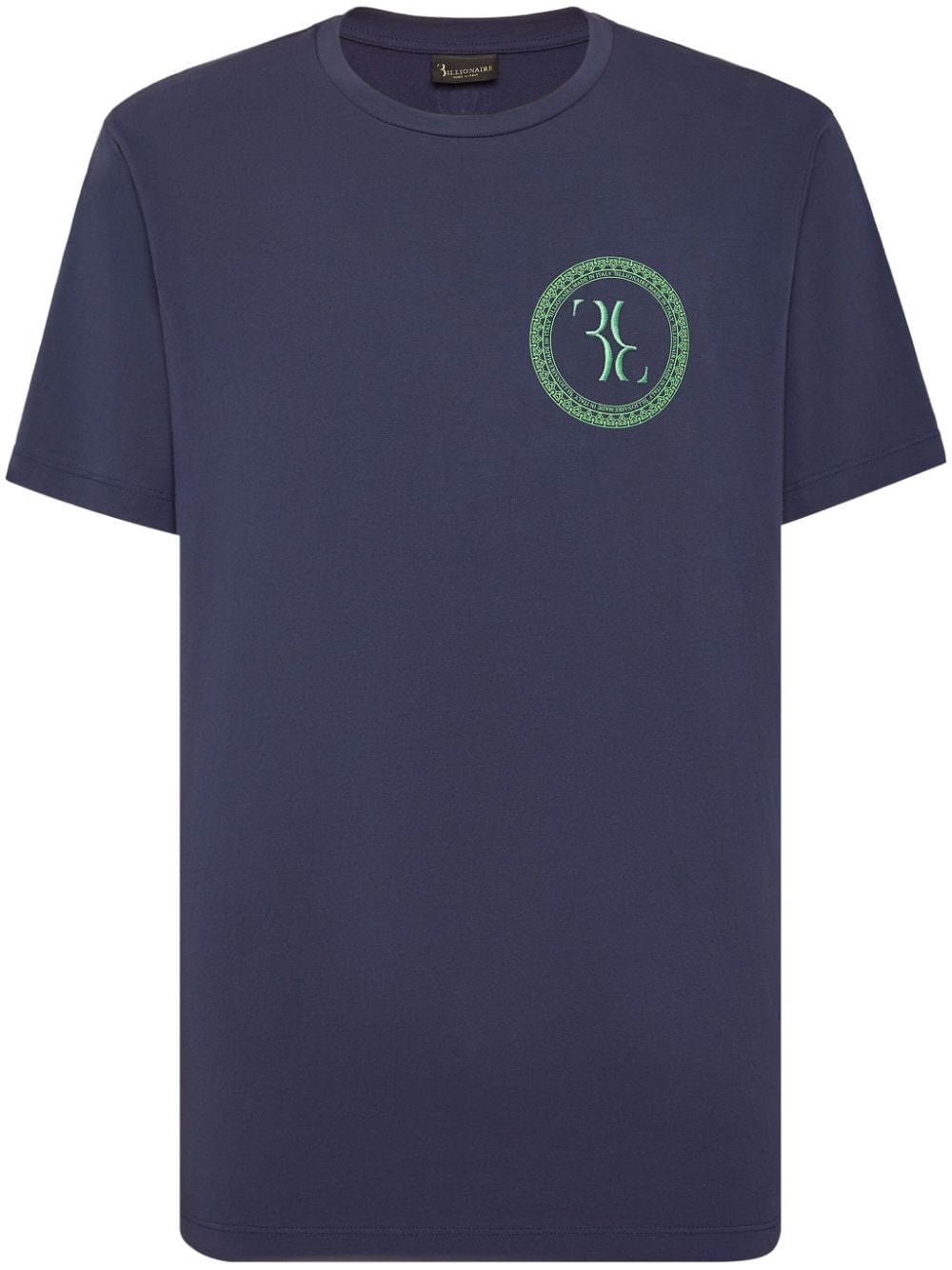 Billionaire logo-embroidered cotton T-shirt - Blue von Billionaire