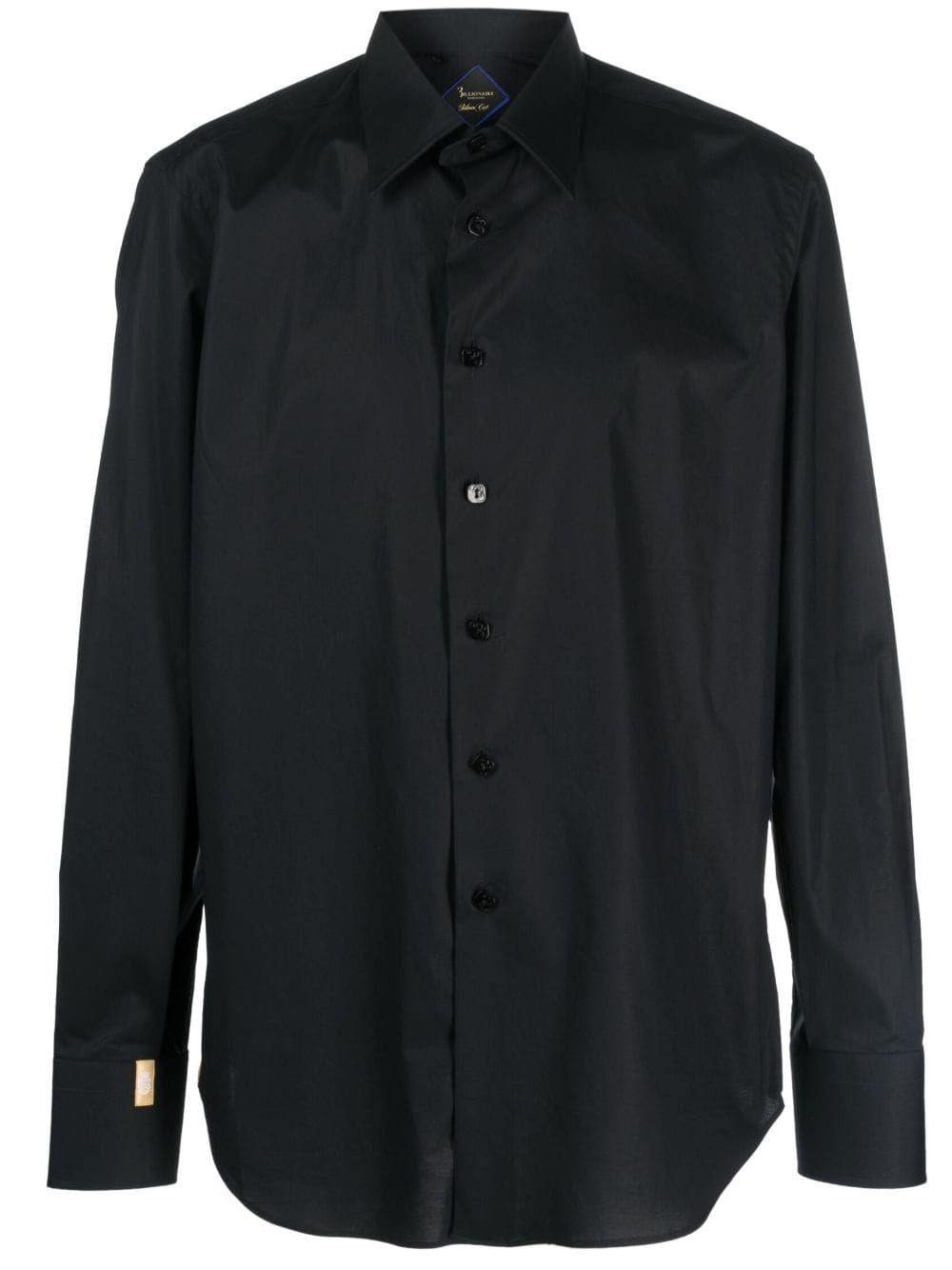 Billionaire logo-embroidered cotton shirt - Black von Billionaire