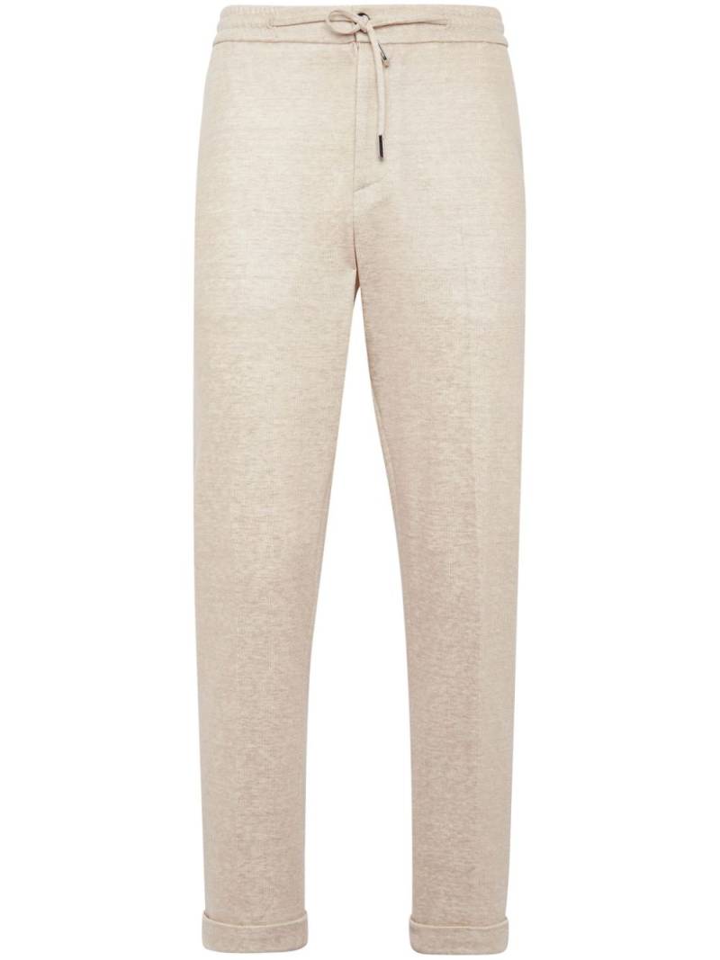 Billionaire logo-embroidered track pants - Neutrals von Billionaire