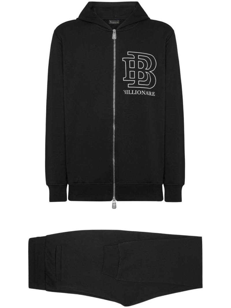 Billionaire logo jogging set - Black von Billionaire