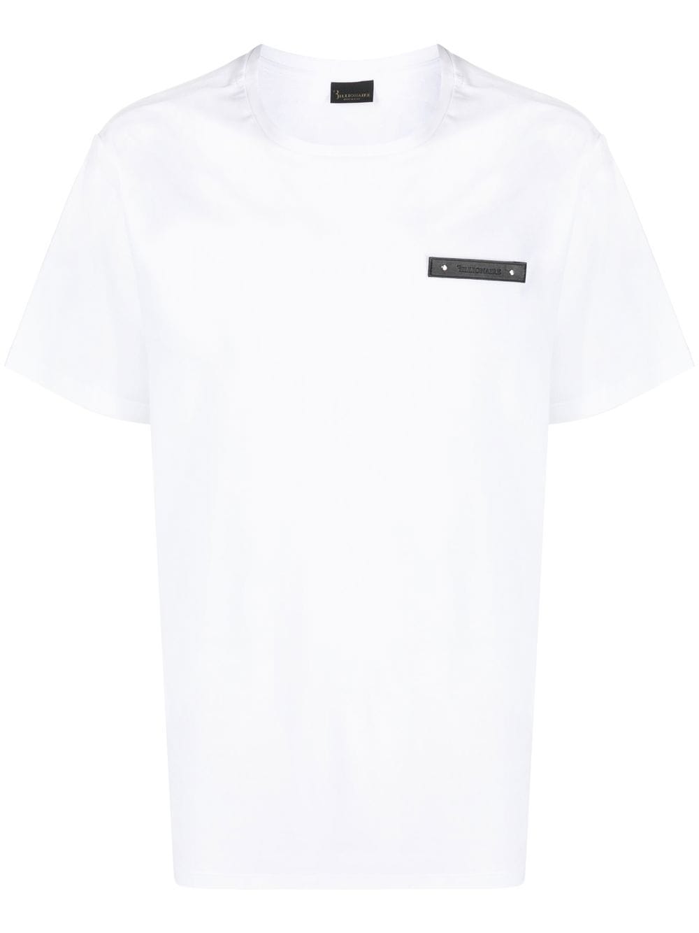 Billionaire logo-patch cotton T-shirt - White von Billionaire