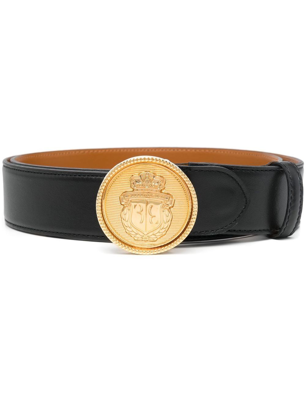 Billionaire logo-plaque leather belt - Black von Billionaire